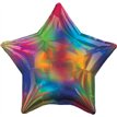 19in IRIDESCENT RAINBOW STAR FOIL