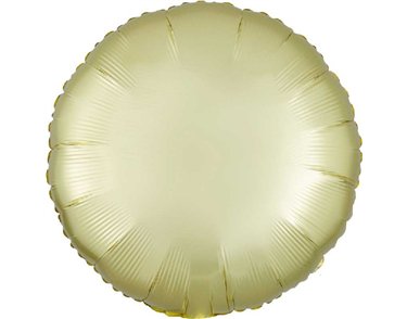 18in SATIN LUXE PASTEL YELLOW CIRCLE FOIL