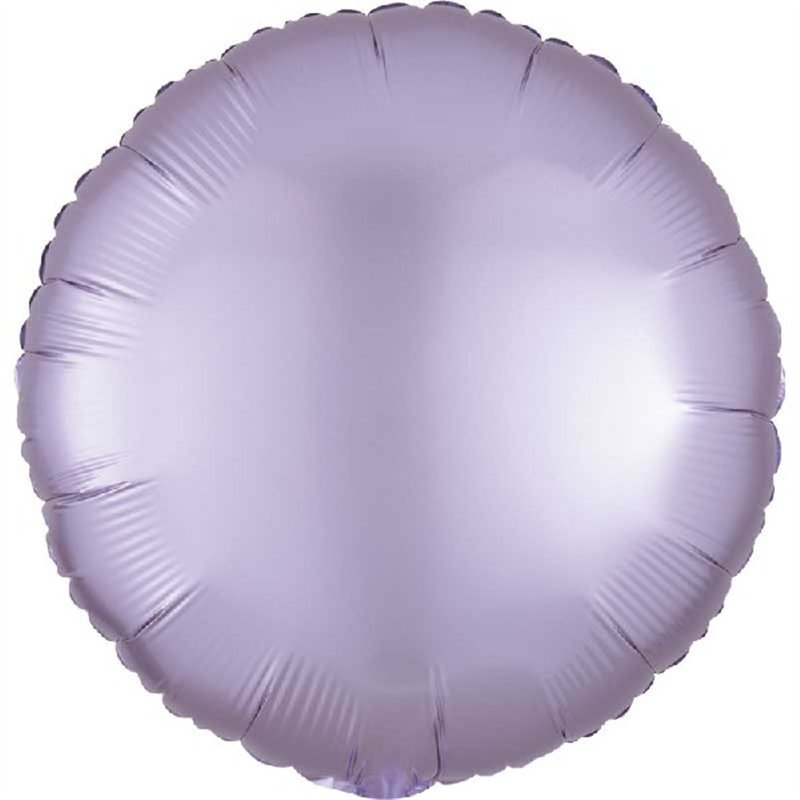 18in SATIN LUXE PASTEL LILAC CIRCLE FOIL