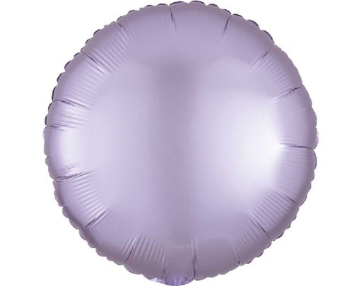 18in SATIN LUXE PASTEL LILAC CIRCLE FOIL