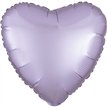 18in SATIN LUXE PASTEL LILAC HEART FOIL