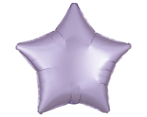 19in SATIN LUXE PASTEL LILAC STAR
