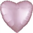 18in SATIN LUXE PASTEL PINK HEART FOIL