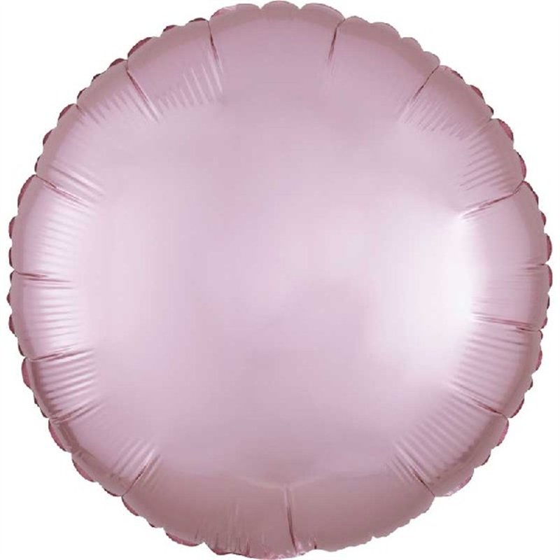 18in SATIN LUXE PASTEL PINK CIRCLE FOIL