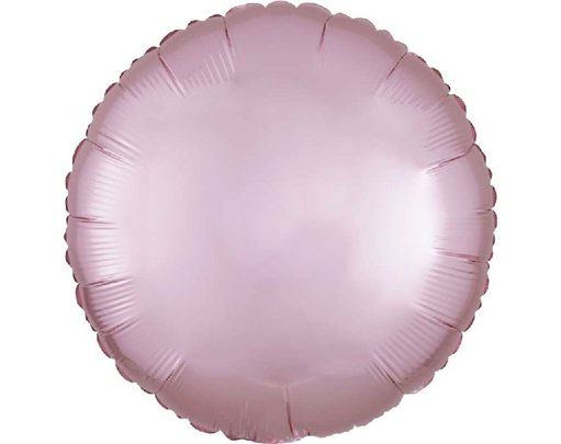 18in SATIN LUXE PASTEL PINK CIRCLE FOIL