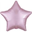 19in SATIN LUXE PASTEL PINK STAR FOIL