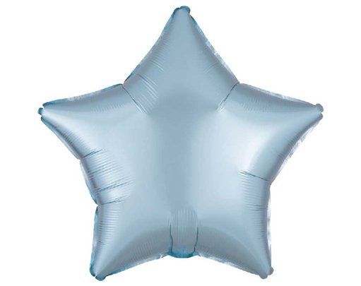 19in SATIN LUXE PASTEL BLUE STAR FOIL