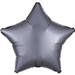 19in SATIN LUXE GRAPHITE STAR FOIL