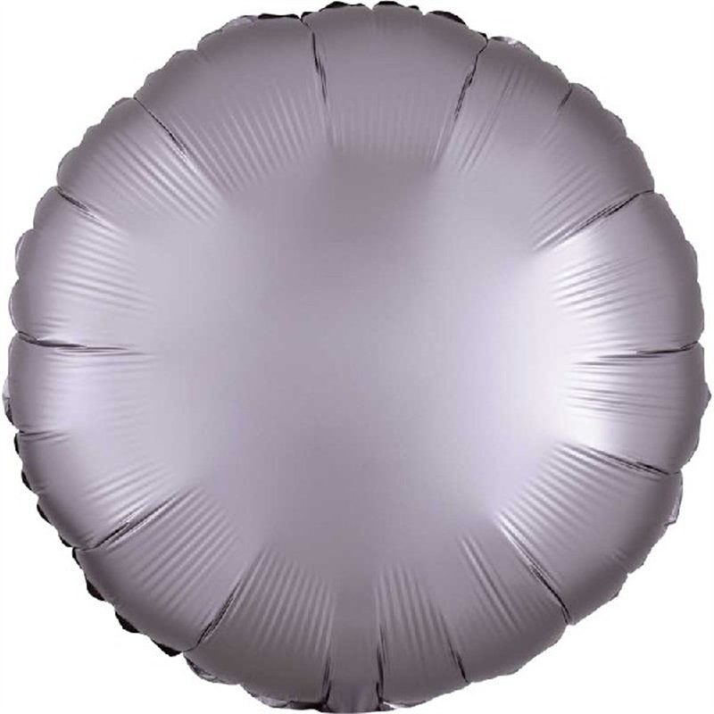 18in SATIN LUXE GREIGE CIRCLE FOIL