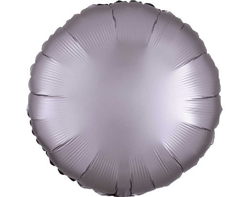 18in SATIN LUXE GREIGE CIRCLE FOIL