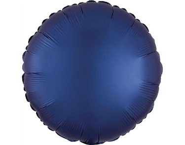 18in SATIN LUXE NAVY CIRCLE FOIL