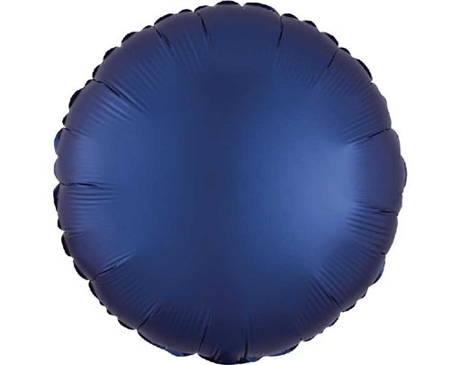 18in SATIN LUXE NAVY CIRCLE FOIL