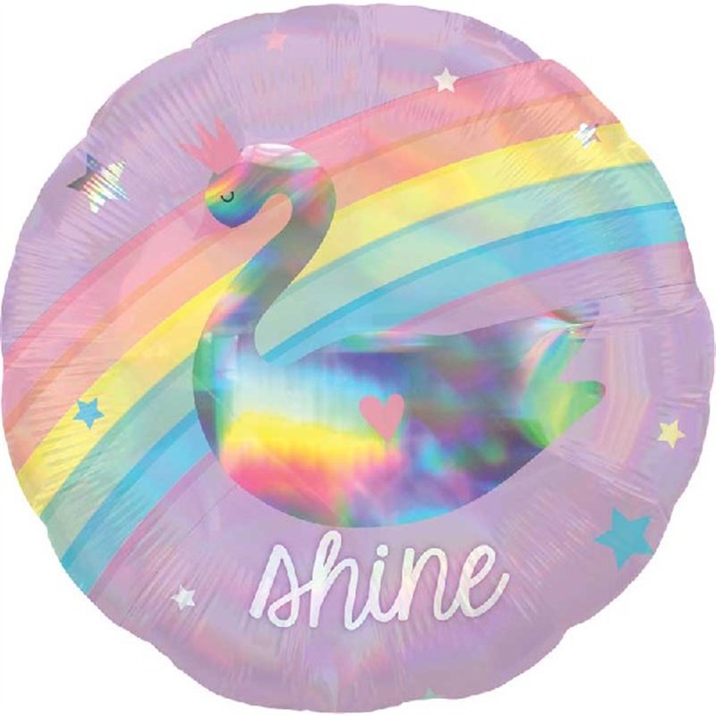 18in MAGICAL RAINBOW HOLO FOIL BALLOON