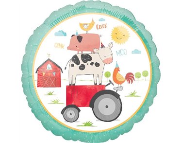 18in BARNYARD PARTY FOIL BALLOON