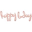 SCRIPT PHRASE HAPPY BDAY ROSE GOLD FOIL