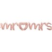 SCRIPT PHRASE MR & MRS ROSE GOLD FOIL
