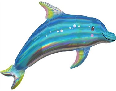 IRIDESCENT BLUE DOLPHIN SUPERSHAPE