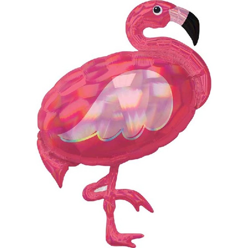 IRIDESCENT PINK FLAMINGO SUPERSHAPE