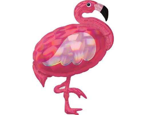 IRIDESCENT PINK FLAMINGO SUPERSHAPE