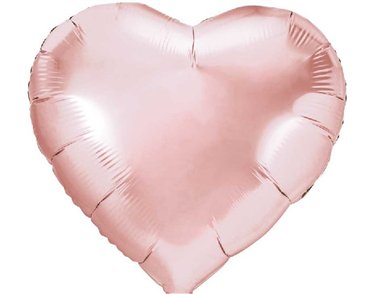 45cm ROSE GOLD HEART FOIL BALLOON