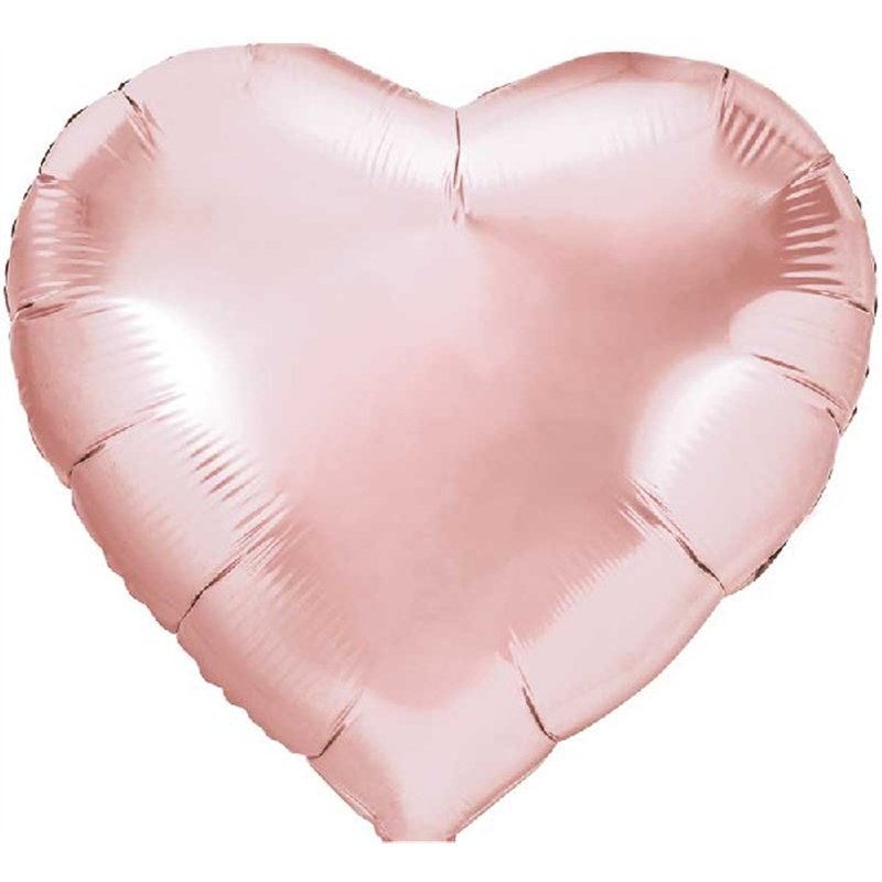 45cm ROSE GOLD HEART FOIL BALLOON