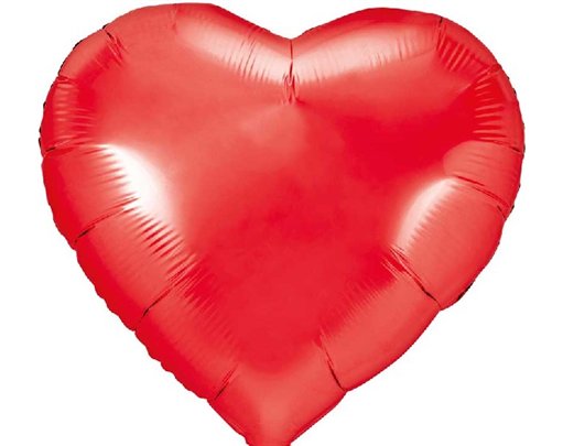 61cm RED HEART FOIL BALLOON