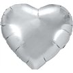 61cm SILVER HEART FOIL BALLOON