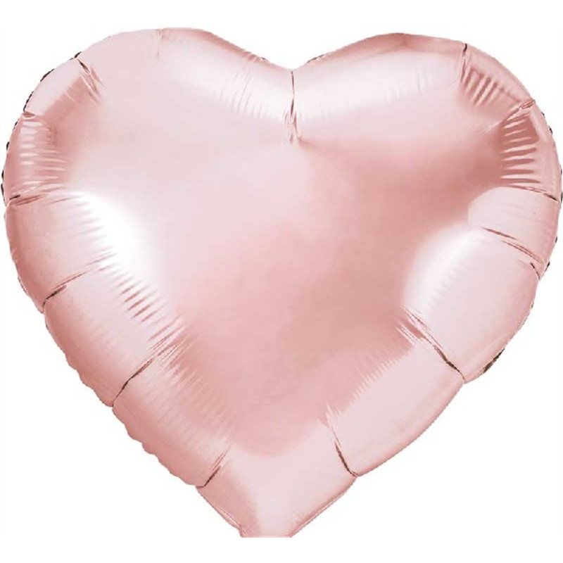 61cm ROSE GOLD HEART FOIL BALLOON