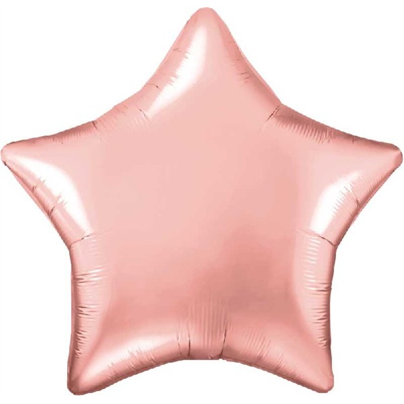 48cm ROSE GOLD STAR FOIL BALLOON