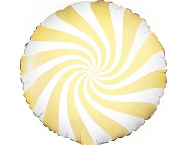 45cm LIGHT YELLOW CANDY FOIL BALLOON