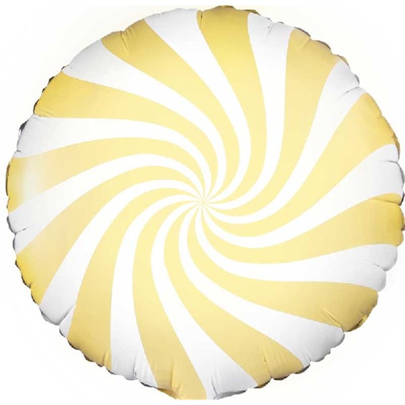 45cm LIGHT YELLOW CANDY FOIL BALLOON