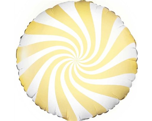 45cm LIGHT YELLOW CANDY FOIL BALLOON