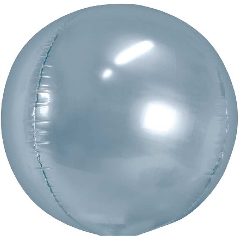 40cm SILVER BALL SHAPE FOIL BALLOON
