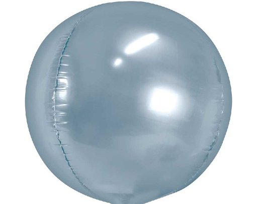 40cm SILVER BALL SHAPE FOIL BALLOON