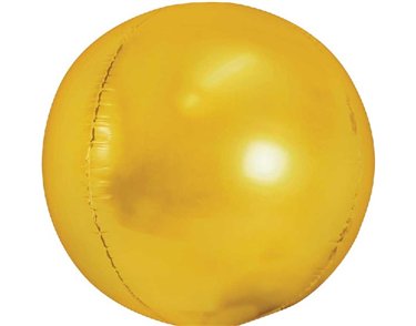 40cm GOLD BALL SHAPE FOIL BALLOON