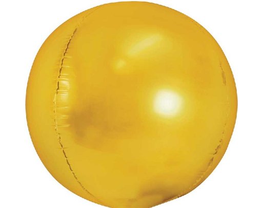 40cm GOLD BALL SHAPE FOIL BALLOON