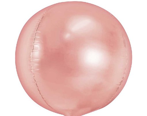 40cm ROSE GOLD BALL SHAPE FOIL BALLOON