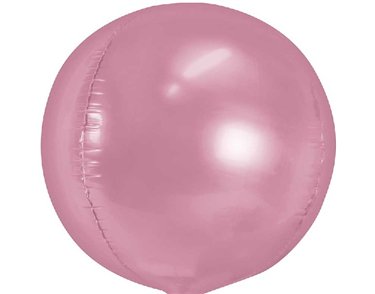 40cm LIGHT PINK BALL SHAPE FOIL BALLOON