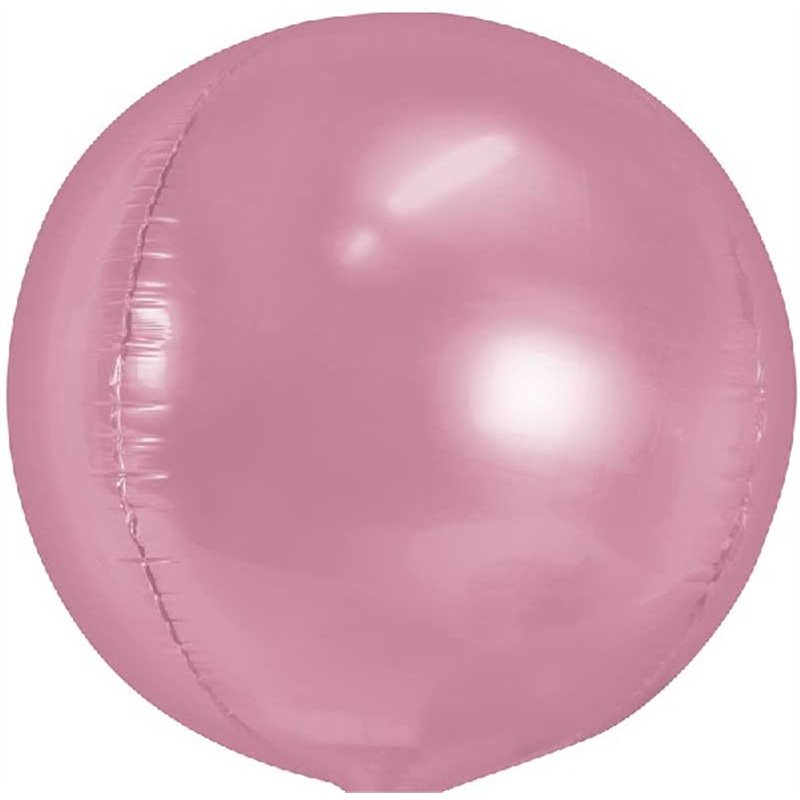 40cm LIGHT PINK BALL SHAPE FOIL BALLOON