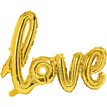 GOLD PHRASE LOVE AIR FILL FOIL BALLOON