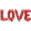 RED PHRASE LOVE AIR FILL FOIL BALLOON