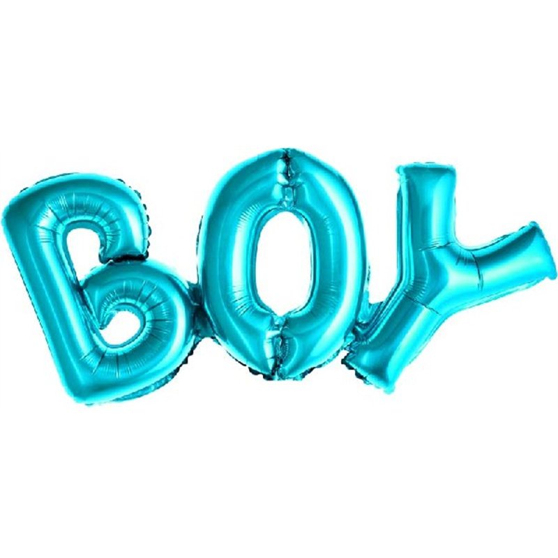 BLUE BOY PHRASE AIR FILL FOIL BALLOON