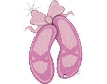 40in BALLET SLIPPERS FOIL BALLOON