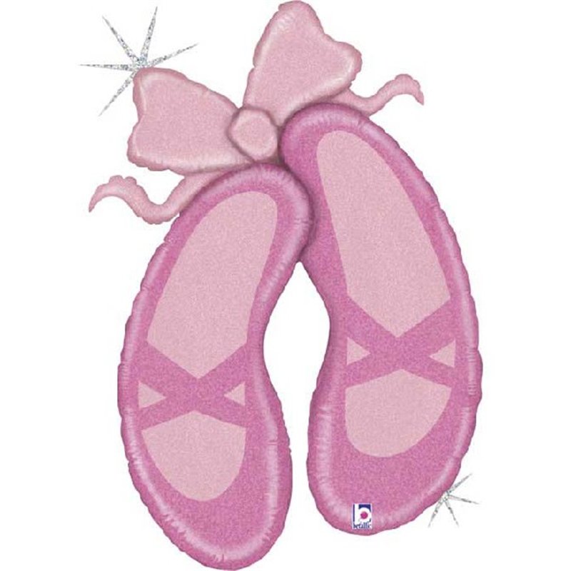 40in BALLET SLIPPERS FOIL BALLOON