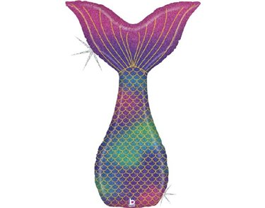 46in GLITTER MERMAID TAIL FOIL BALLOON