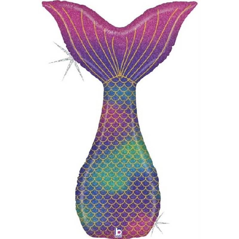 46in GLITTER MERMAID TAIL FOIL BALLOON