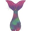 46in GLITTER MERMAID TAIL FOIL BALLOON