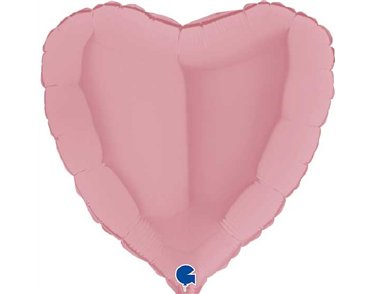 18in HEART MATTE PINK FOIL BALLOON