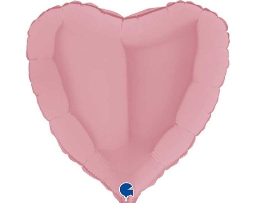 18in HEART MATTE PINK FOIL BALLOON