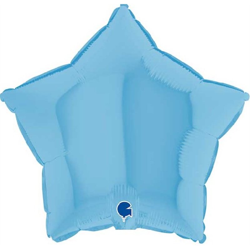 18in STAR MATTE BLUE FOIL BALLOON